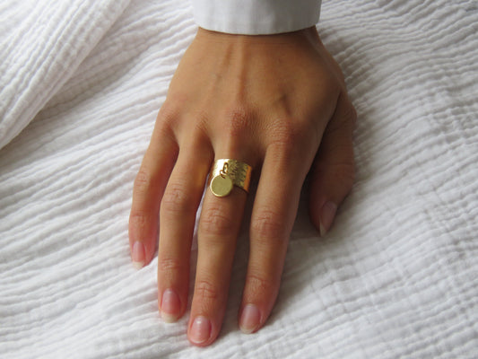 Bague Jasmine (plaqué or) Jelac