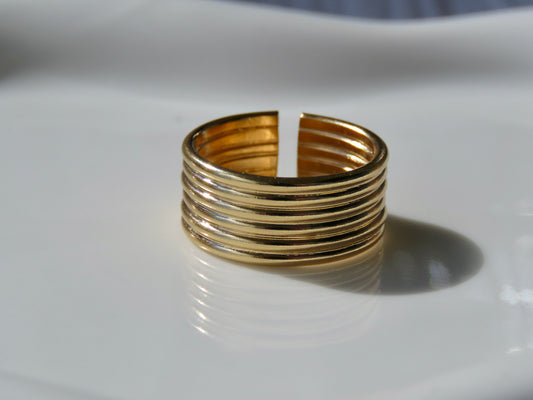 Bague Isadora (plaqué or) Jelac