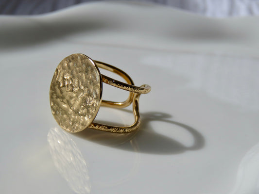 Bague Louise (plaqué or) Jelac