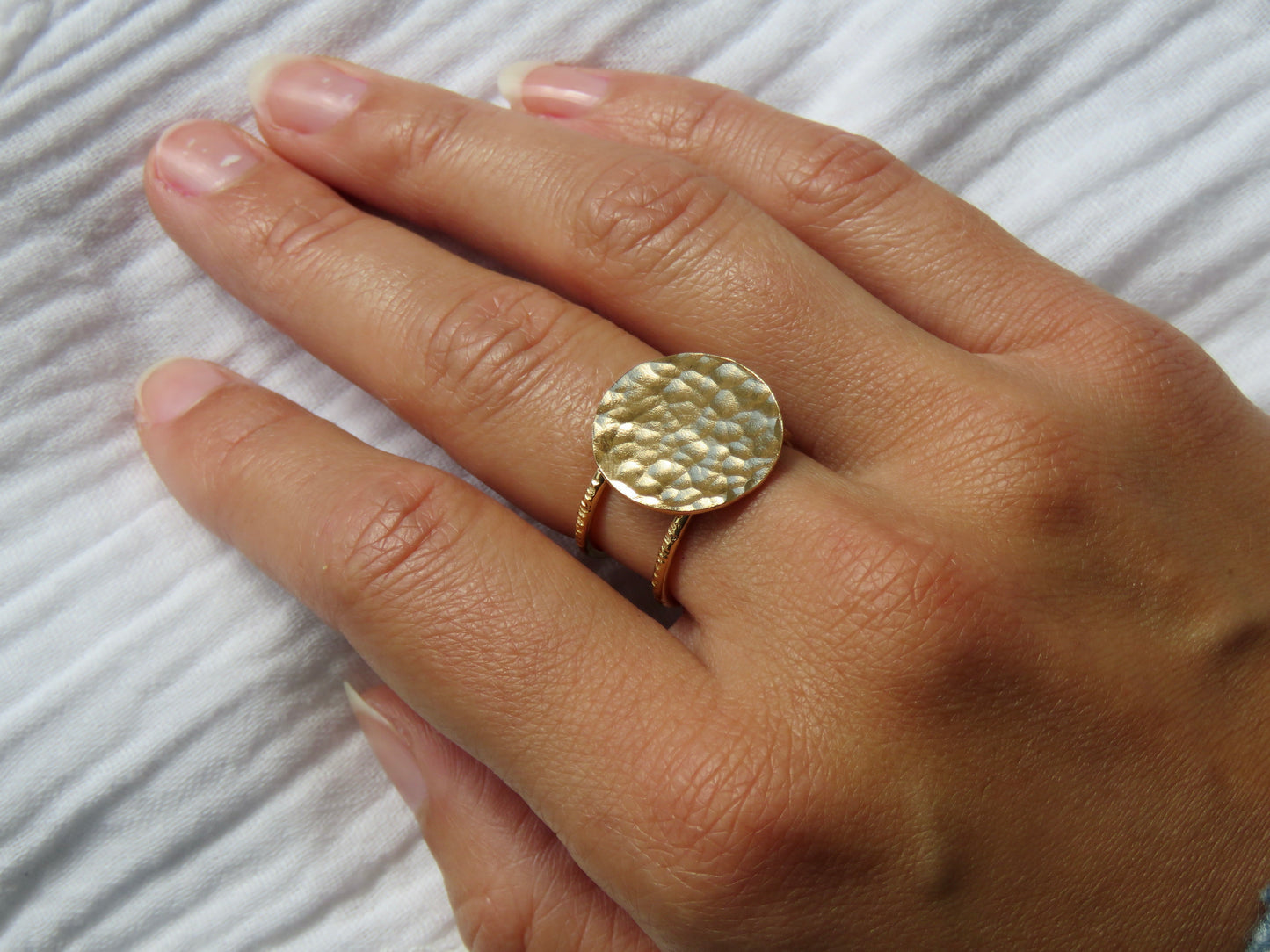 Bague Louise (plaqué or) Jelac