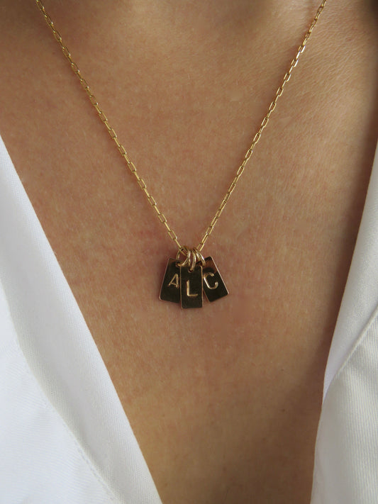 Collier personnalisé (la base) - 1 lettre Jelac