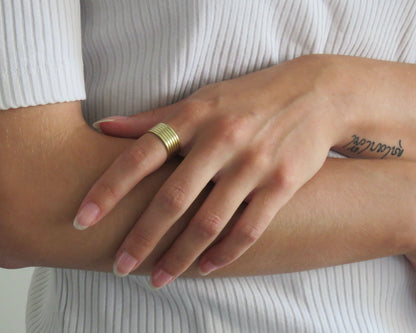 Bague Isadora (plaqué or) Jelac