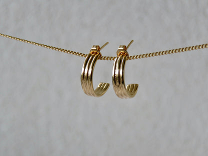Créoles Célestine (plaqué or) Jelac