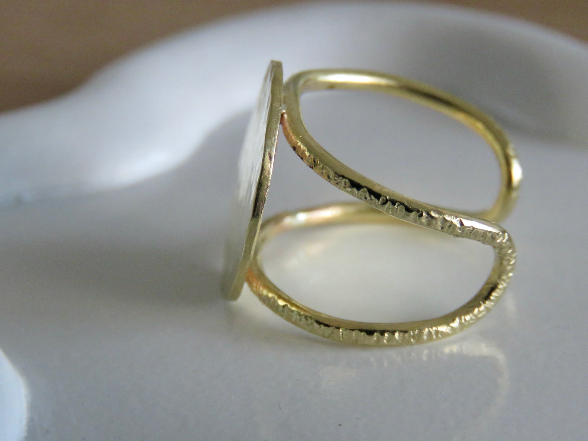 Bague Louise (plaqué or) Jelac