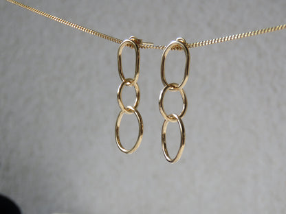 Boucles d'oreilles Judith (plaqué or) Jelac