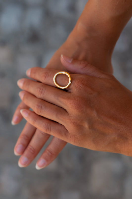 Bague Constance (plaqué or) Jelac